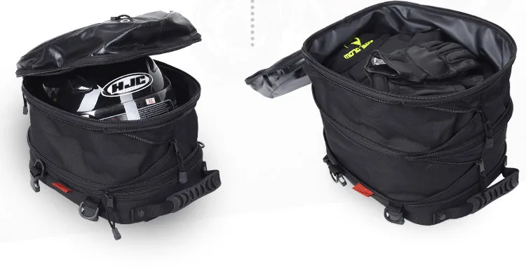 Мотоциклетная задняя Сумка для задних сидений водонепроницаемая сумка для багажа Висячие/сумки для шлемов для верховой езды дорожное снаряжение седло/портативный/рюкзак