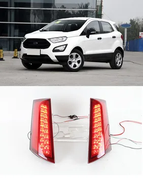 

CAPQX 1 Pair For Ford Ecosport 13-16 Rear Bumper LED Reflector Fog Light Brake Light Signal Warning Light Taillight Rear Lamp
