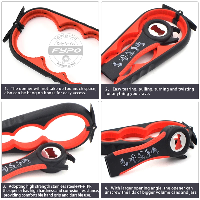 Последний консервный нож для бутылок слабых рук с силиконовой баночкой удаления