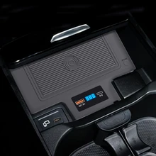 Chargeur de téléphone sans fil QI 15W, support de plaque de charge rapide pour Mercedes Benz CLA GLA GLB W177 W188 W247 