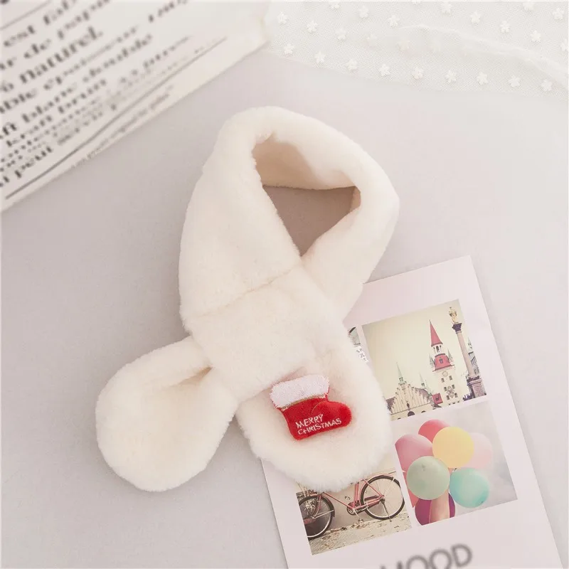 Baby Children Girls Cute Plush Fur Scarf Collar Shawl Neck Warmer Scarves Accessories For Winter