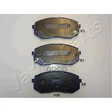 Pa-K20af_колодки Дисковые Передние! Kia Carens 2.0cvvti/Crdi 06 Japanparts Pak20af Japanparts арт. PAK20AF