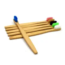 Абсолютно новая зубная щетка из натурального бамбука Экологичная Антибактериальная деревянная зубная щетка гигиена полости рта