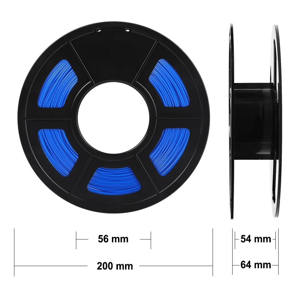PETG синий нити допуск +/ 0 02 мм 1 кг 2.2lbs 3D принтеры s катушки 75 Новый поддерживаем