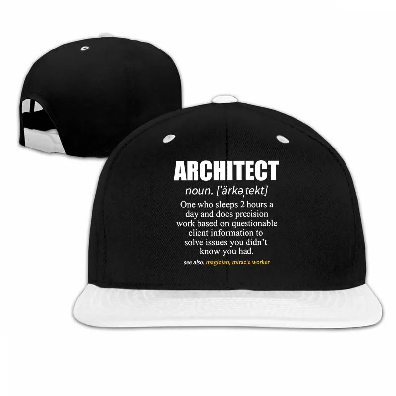 Architect Gifts architecture Gifts, бейсбольная кепка для мужчин и женщин, кепки для водителя грузовика - Цвет: 5-White