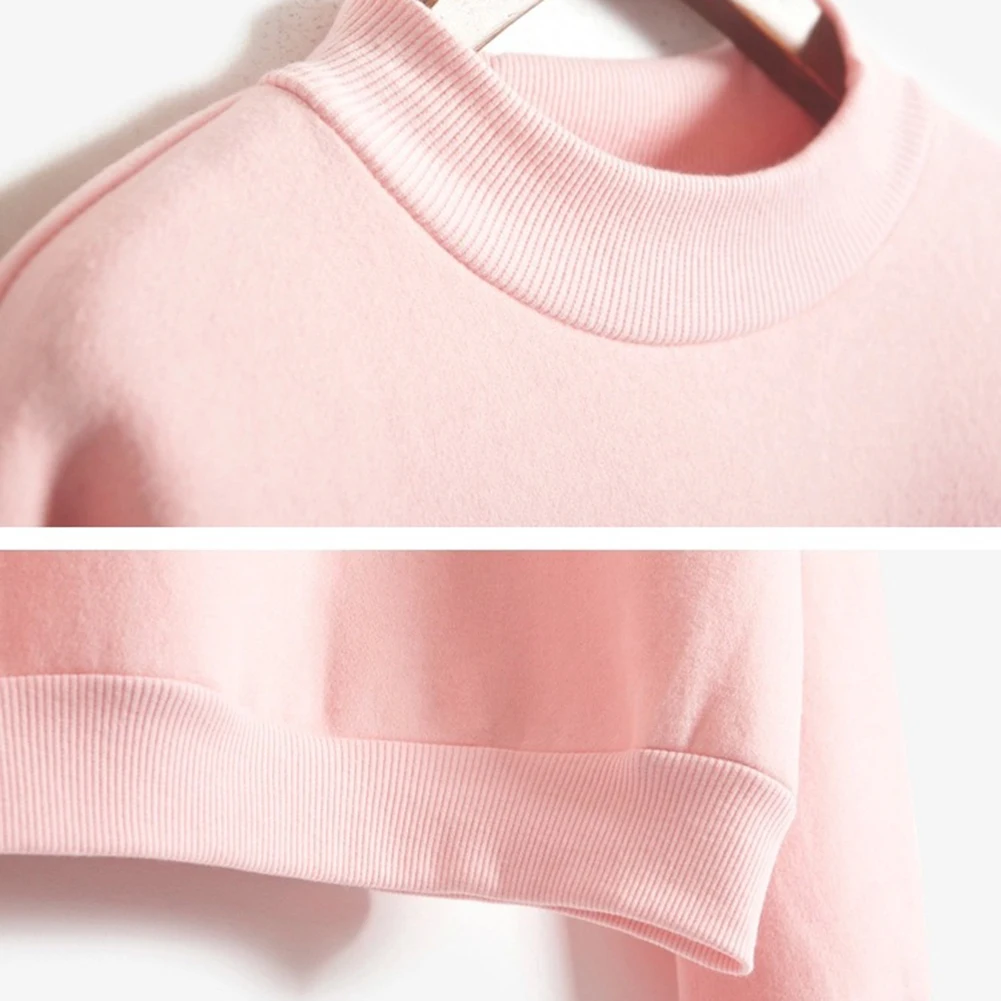 Sudaderas mujer, осенне-зимний Повседневный Женский Однотонный свитер с круглым вырезом и длинными рукавами, пуловер