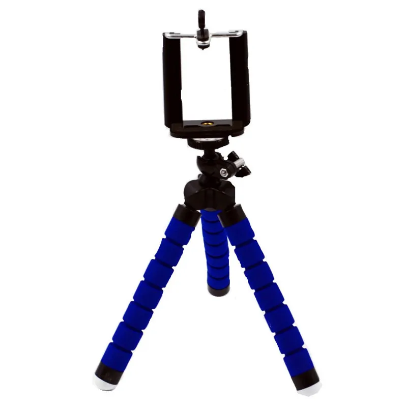 Blue Mini Tripod T& ACYML Гибкий Осьминог штатив держатель телефона для IPhone X 8 7 Plus мини штатив Кронштейн стойка для селфи крепление для камеры GoPro - Цвет: Blue Mini Tripod