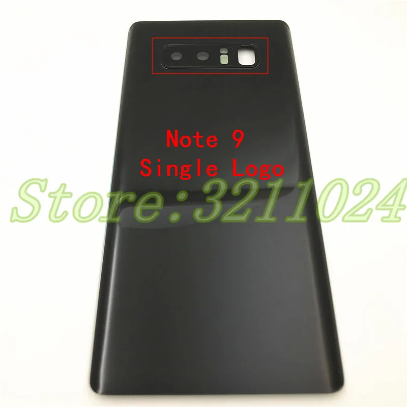 Для samsung задняя Батарея крышка Note8 Note9 для samsung Galaxy Note 8 N950 Note 9 N960 сзади Стекло чехол с Камера объектив