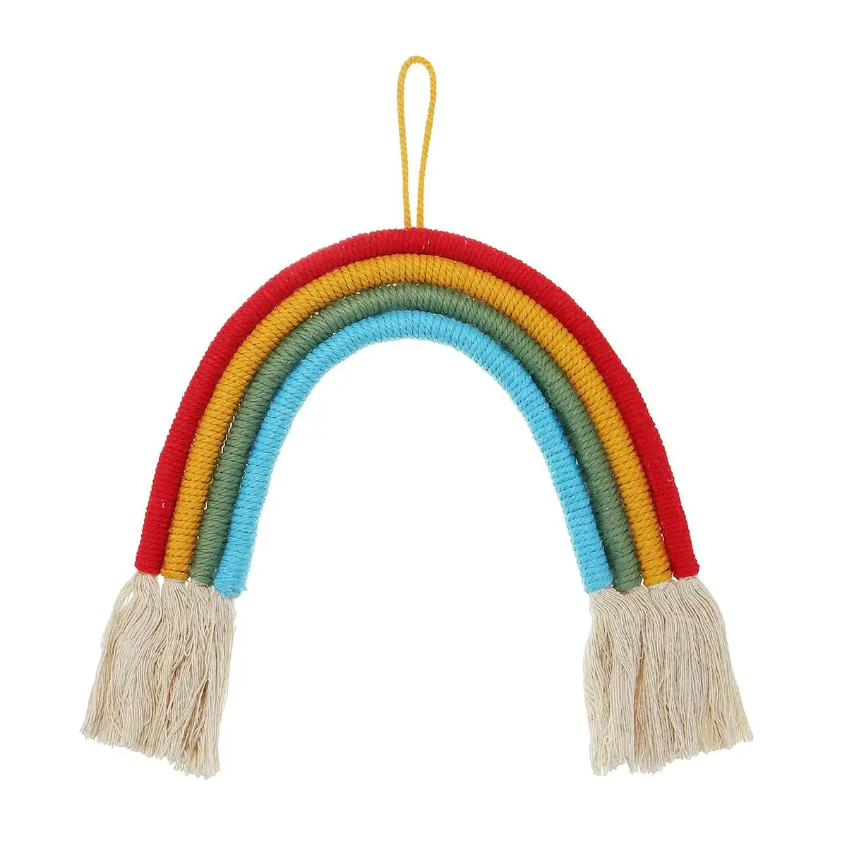 06 New Home Decoration Rainbow Handmade Weaving Ornament Nordic Simple Kid Room Wall Decoration dreaming Hanger - Цвет: 06