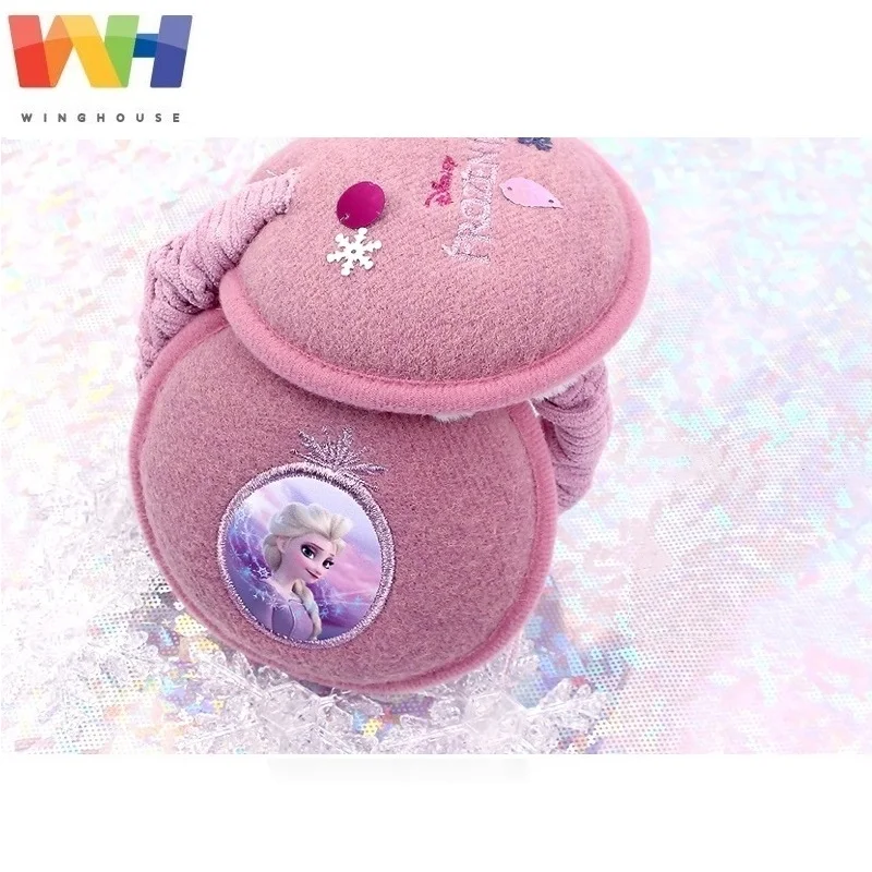 Winghouse Детские теплые наушники Frozen2 Elsa ушные вкладыши плюшевые floding для девочек