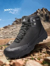  HUMTTO Winter Ankle Boots for Men Male High-top Casual Sneakers Mens Designer Rubber Hiking Boots Platform Work Safety Man Shoes 