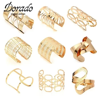 Hollow Wide Cuff Bracelets
