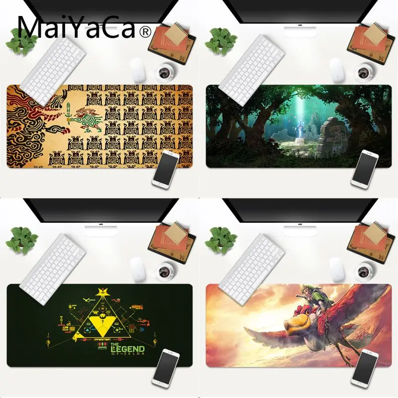 

MaiYaCa the legend of zelda Rubber Pad to Mouse Game XXL Mouse Pad Laptop Desk Mat pc gamer completo for lol/world of warcraft