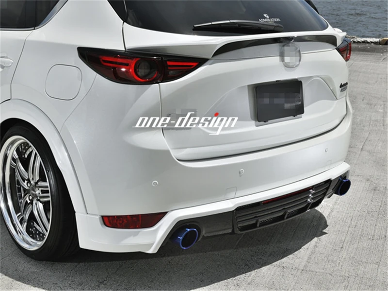 Use For Mazda CX-5 Rear Middle Spoiler 18 19 year 2th generation CX5 glossy carbon fiber rear middle wing Sport Accessories