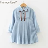 Humor Bear-vestido de estilo universitario para bebé, ropa de manga larga con lazo, primavera y otoño ► Foto 1/6