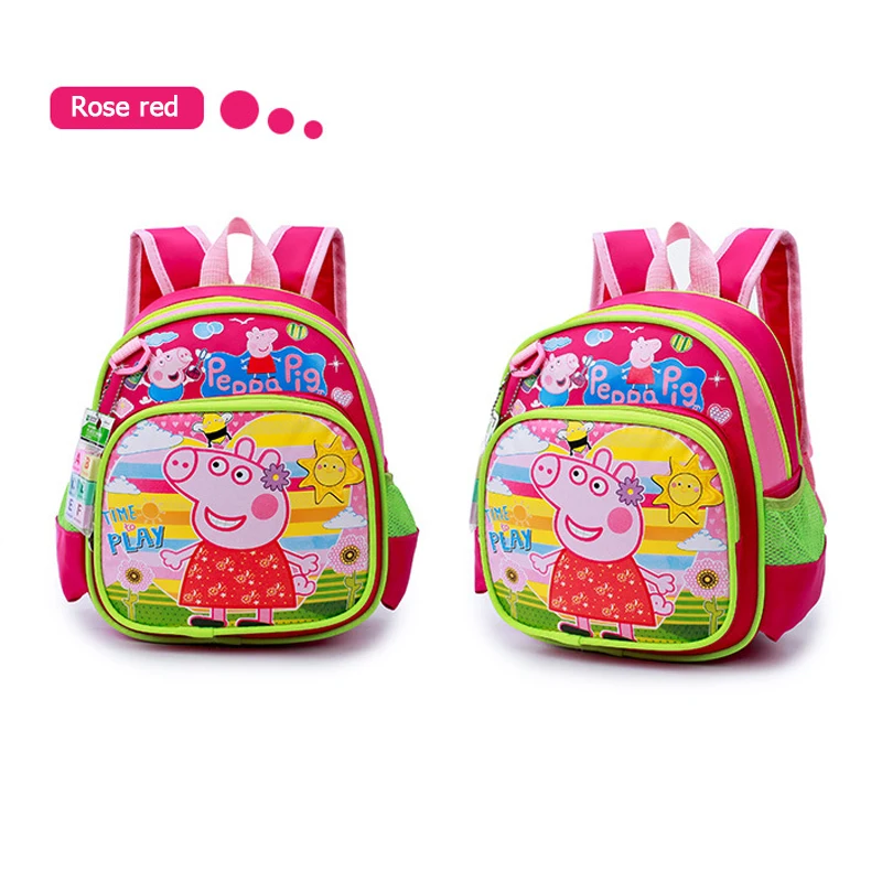 Peppa Pig Рюкзак игрушка милый мультяшный рисунок маленький школьный рюкзак от 2 до 8 лет рюкзачок для детей младшего возраста Детские Обучающие канцелярские принадлежности
