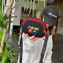 Улица Сезам женская сумка Летний Стиль Одиночная сумка тканевая через плечо Женская Мягкая универсальная сумка для девочек горячая распродажа