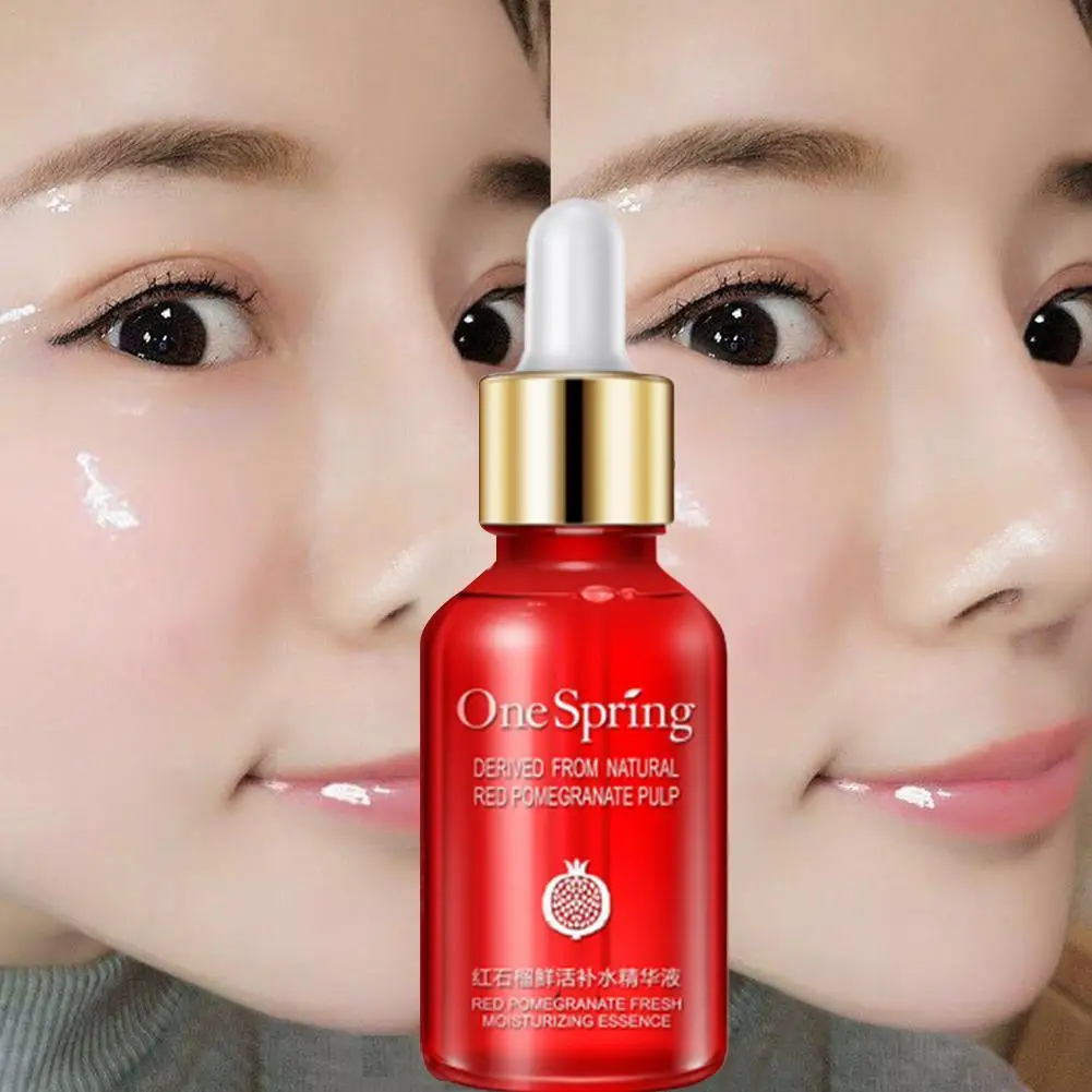 

15ml Red Pomegranate Face Serum Remove Dark Spots Serum Glow Liquid Essence Serum Skin Tights Whitening Moisturizing N8T0