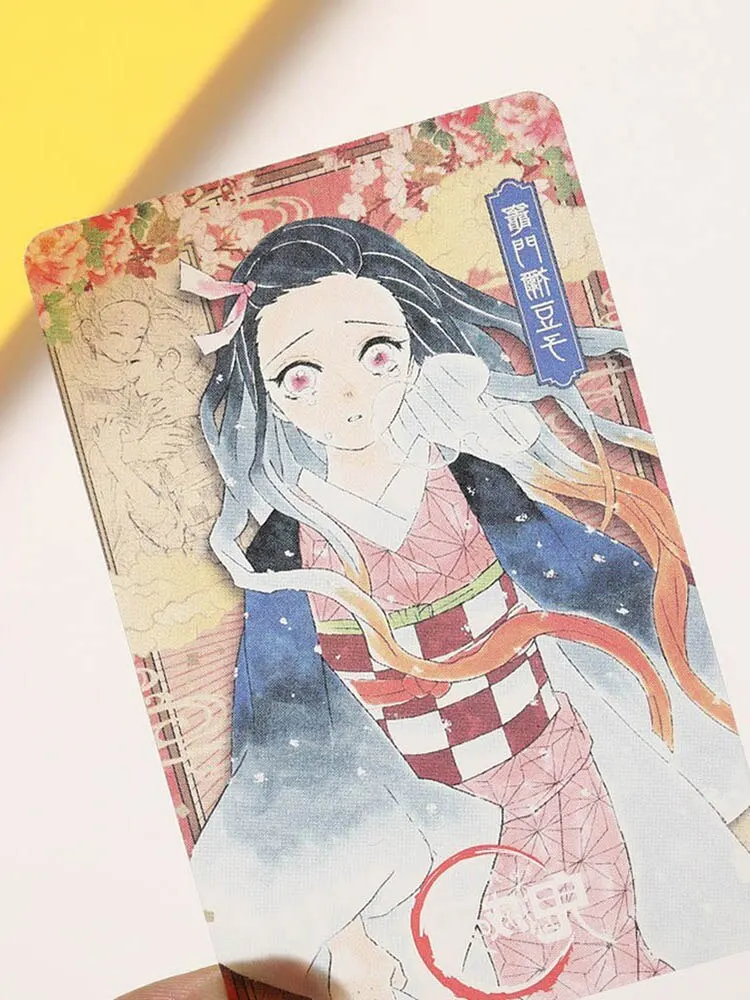 

For Key Chain Ring Backpack Pencil Case Apehuyuan Demon Slayer Kimetsu no Yaiba Transparent Card Pendant Photo Card