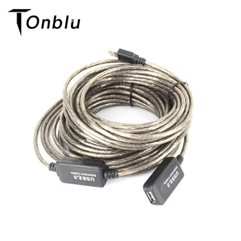 

5/10/15/20M USB 2.0 Extension Cable USB Transfer Extender Cable Cord Miner for Mini USB Connector for Computer Laptop