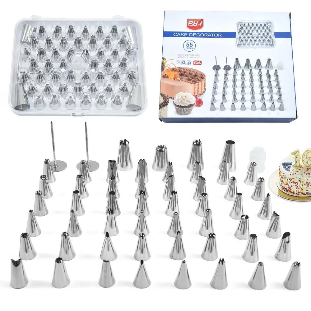 

Cake Decorating Tools 27 Pcs Set Russian Tulip Icing Piping Nozzles Leaf Pastry Tips Pastry Bags for Kitchen Baking Confeitaria
