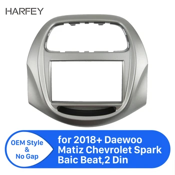 

2Din Car Radio Fascia Frame Installation Dashboard for 2018+ Daewoo Matiz Chevrolet Spark Baic Beat Refitting Pannel Audio Plate