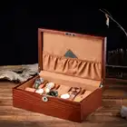 10 слотов деревянные часы коробка с замком новые мужские деревянные часы чехол для хранения коричневые часы дисплей коробки ювелирные изделия Подарочная коробка - 6