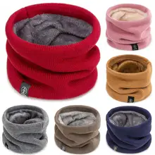 Bufanda de invierno para mujer, niño y niña, bufandas de cuello de lana gruesa, bufanda para el cuello, algodón, Unisex, 2020