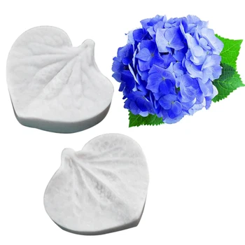 

Round Hydrangea Leaf Silicone Mold Fondant Cake Decorating Tools Chocolate Moulds, Sugarcraft Tools M457