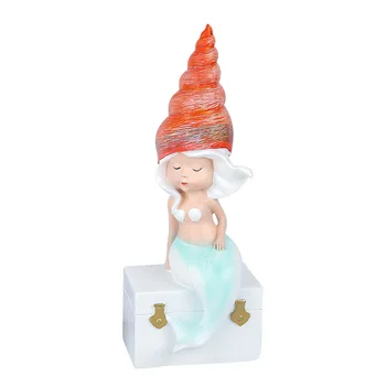 

Nordic Abstract Conch Girl Statue Home Decoration Ornament Resin Figurines TV Cabinet Decor Home Decoration Accessories