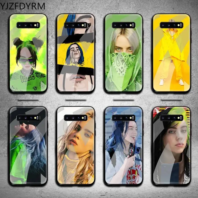 

Eilish Khalid Lovely Phone Case Tempered Glass For Samsung S20 Plus S7 S8 S9 S10 Plus Note 8 9 10 Plus