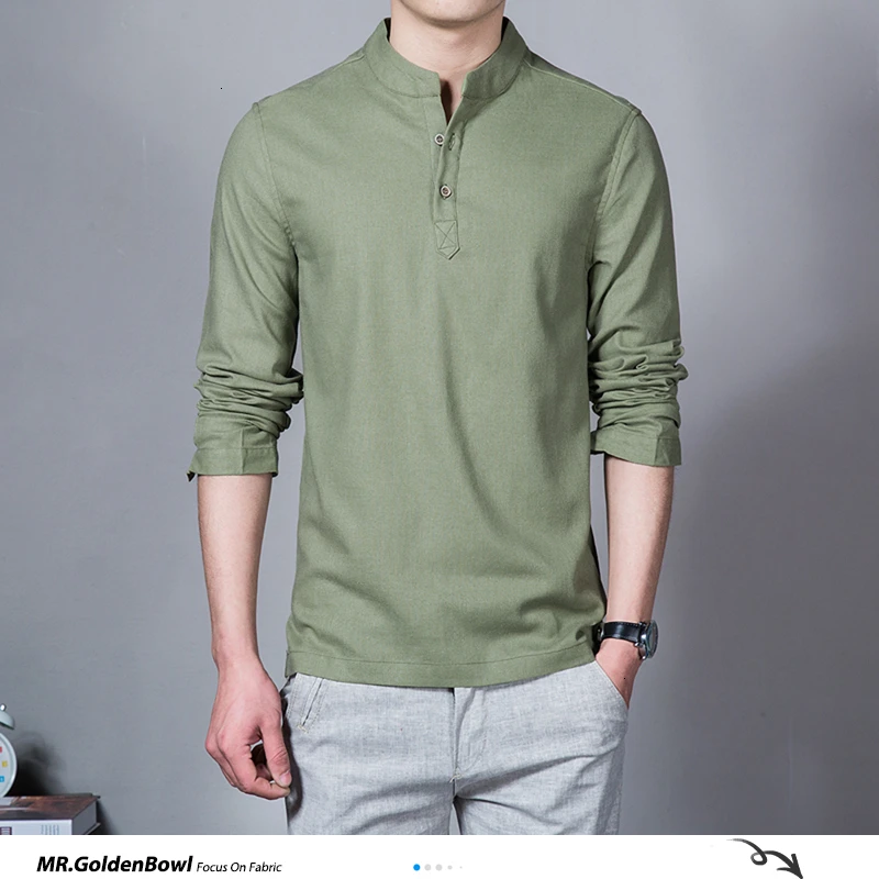 MrGoldenBowl Store Cotton Linen Men Shirts Man Long Sleeve Solid Color Stand Collar Chinese Clothes Male Big Size Casual Shirts MrGoldenBowl Store Cotton Linen Men Shirts Man Long Sleeve Solid Color Stand Collar Chinese Clothes Male Big Size Casual Shirts