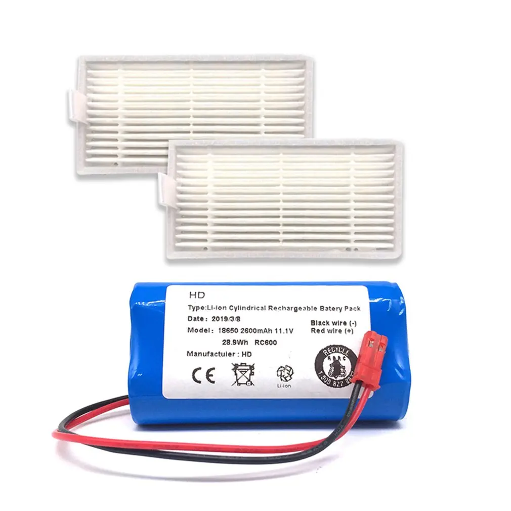 

High Absorbtive Filter + battery For ILIFE V3 V5 V5S V5SPRO Vacuum Cleaner Accessories Vacuum Cleaner Replacement