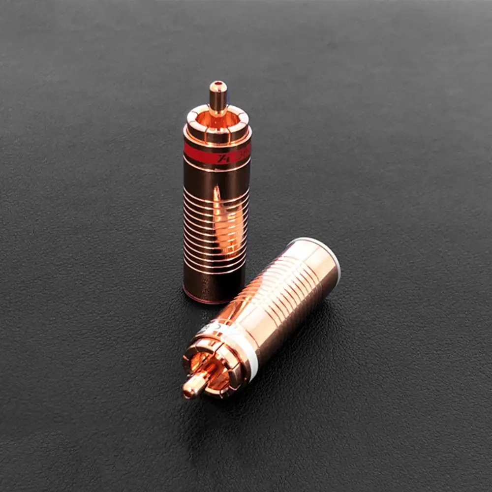 Колледжа 4 шт. Hifi аудио Gaofei медь RCA аудио разъемы Разъем RCA выход свеча штекеры