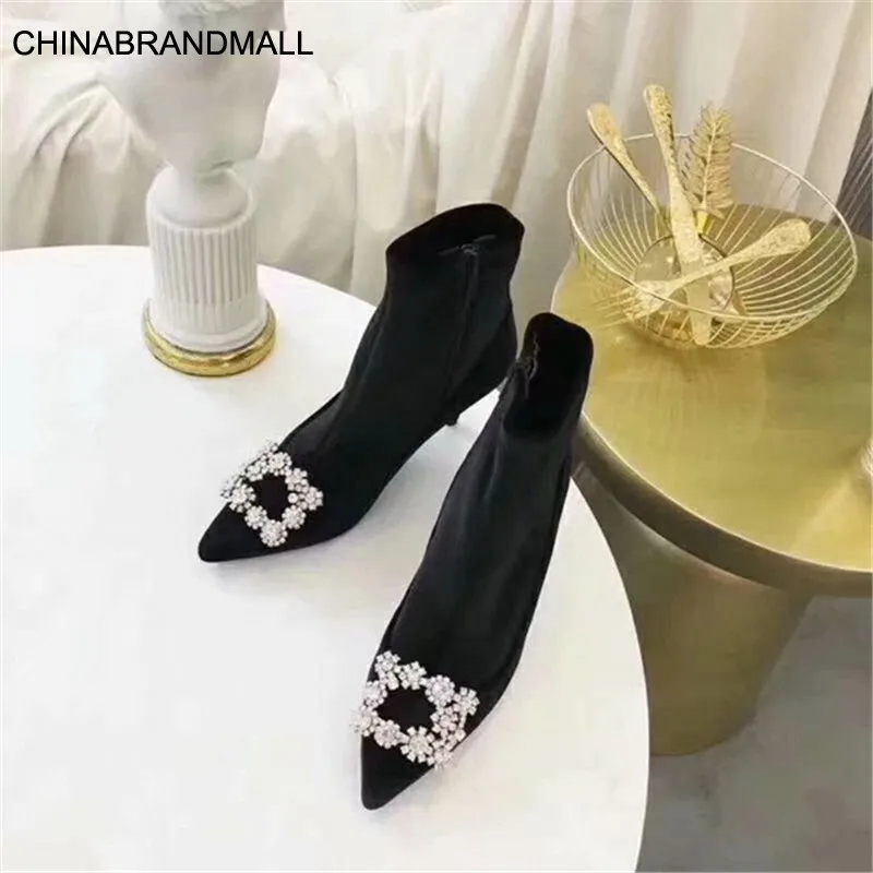Scarpe Donna/женские ботинки с металлическими украшениями; Botines Mujer; носки с цветочным узором; обувь на молнии; Botas; обувь с острым носком; Chaussures Femme; ... Scarpe Donna/женские ботинки с металлическими украшениями; Botines Mujer; носки с цветочным узором; обувь на молнии; Botas; обувь с острым носком; Chaussures Femme; ...