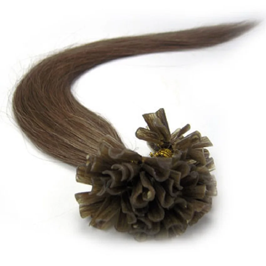 ZZHAIR 16 " 26" 100% машинные человеческие волосы для наращивания Remy капсула