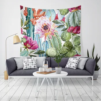 

Can Customized Tapestry Fashion Bedroom Mural Can Diy Gift Poster Collective Dormitory New Cactus Curtain Tapestry E0519