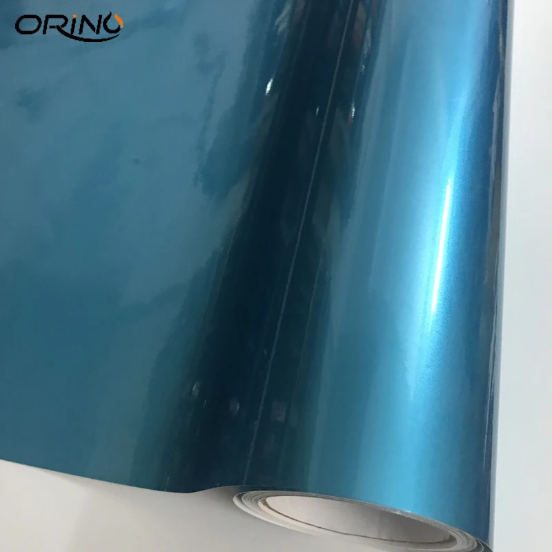 Gloss Metallic Blue Vinyl Film Wrap-3