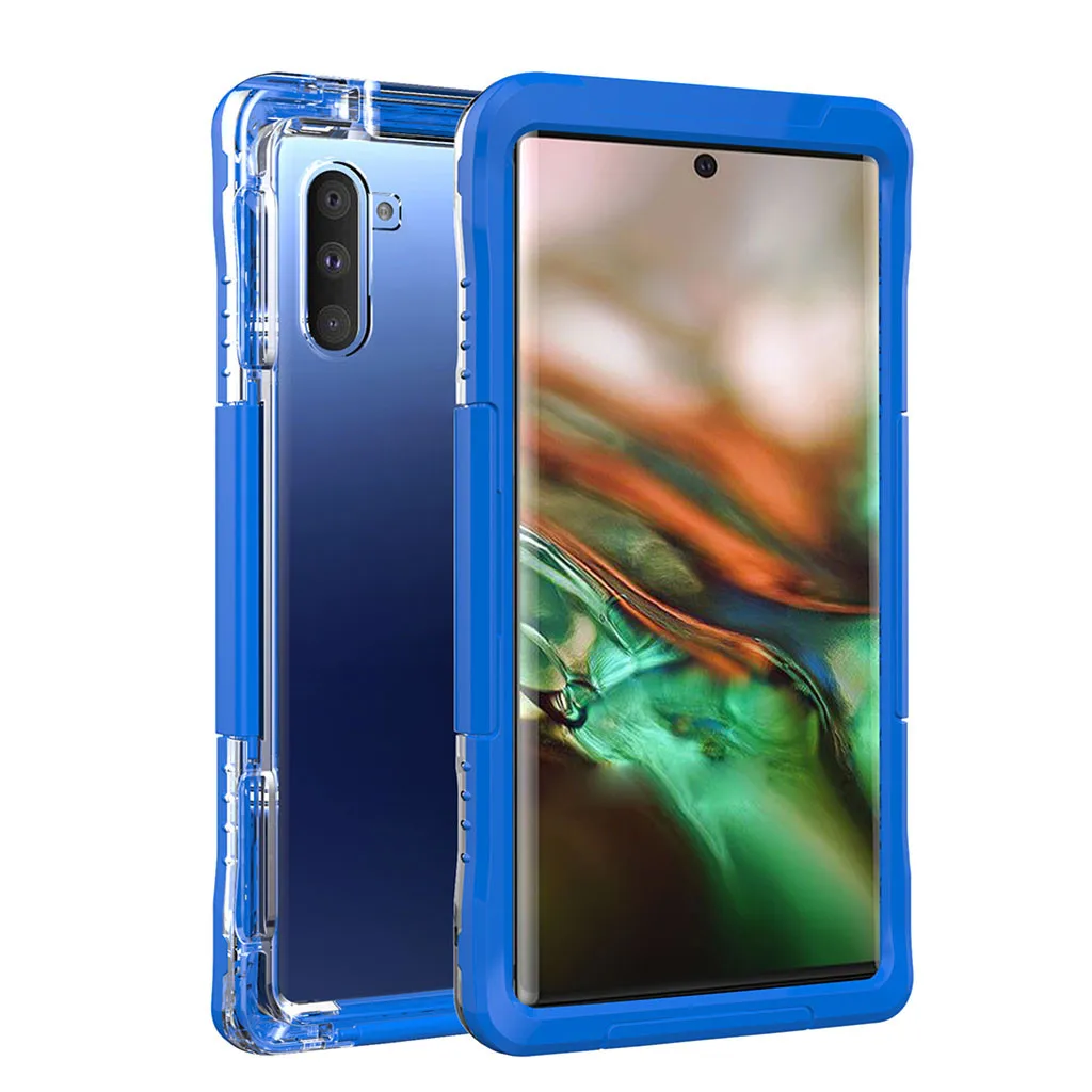 Чехол для телефона с защитой от падения, чехол для samsung GALAXY Note10 6,3 дюймов, водонепроницаемый чехол с подставкой FW3