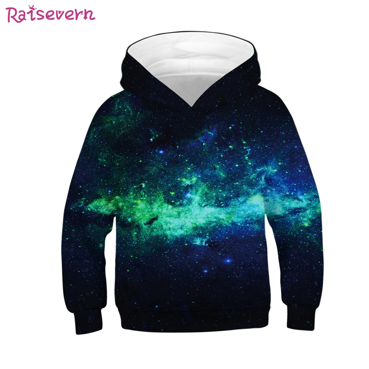 Raisvern Galaxy/детские толстовки с 3D принтом; пальто с капюшоном в стиле унисекс; куртки с длинными рукавами и принтом для девочек и мальчиков; толстовки; осень г