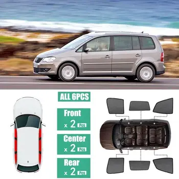 

For VW Touran 2006-2015 6Pcs Windows Sunshade UV Ray Protector Mesh Block Privacy Visor