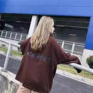 2 Женские крутые худи с принтом толстовки Модные Harajuku Свободные флисовые толстовки Топы Корейский спортивный костюм с капюшоном Meletom Толстовка - Цвет: 2