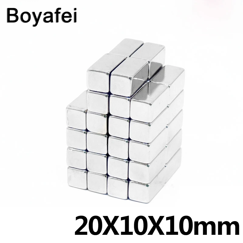 

50/100/150 pcs Block 20x10x10mm Magnet Double Rare Earth Bulkndfeb Neodymium 20*10*10mm