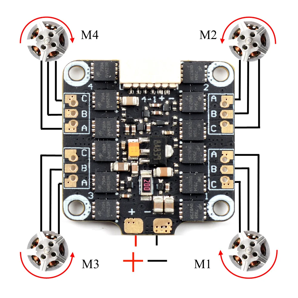 Talon F4 Mini Fly Tower F4 управление полетом Betaflight+ 15A BLHELI-S 4в1 ESC+ 40CH 100 мВт VTX для микро-Дрон FPV