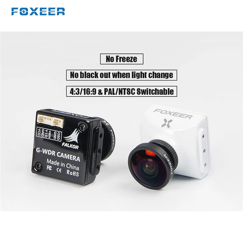 Original Foxeer Falkor 2 1200TVL Global WDR Freestyle Long Rang FPV Camera for FPV Racing RC Drone DIY Accessories