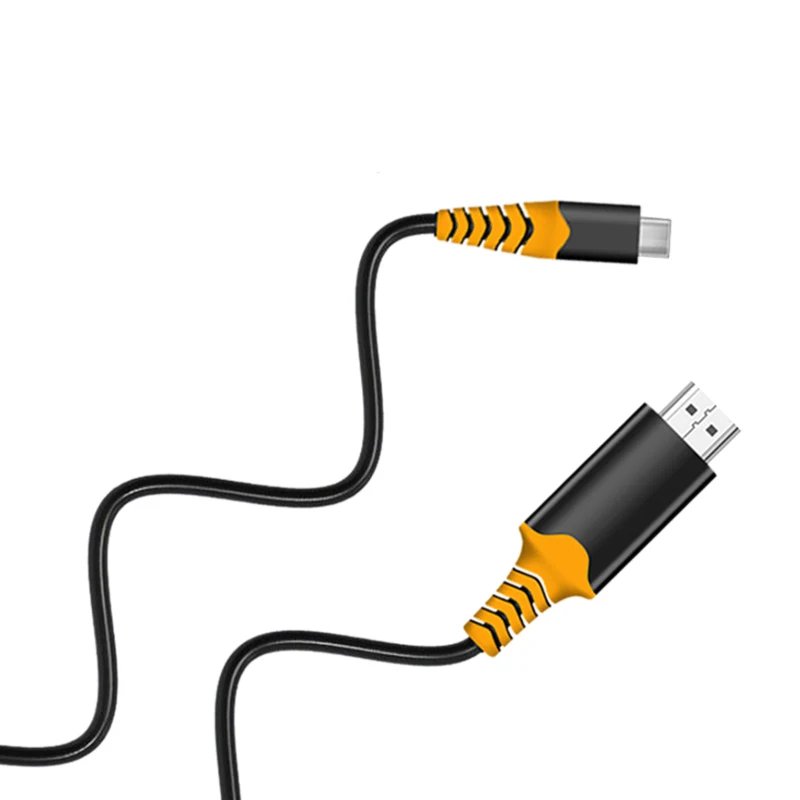 2 м 4 к 30 Гц тип-c к HDMI HD видео кабель, синхронизировать мобильный телефон к HDTV передачи небольшой экран на большой экран