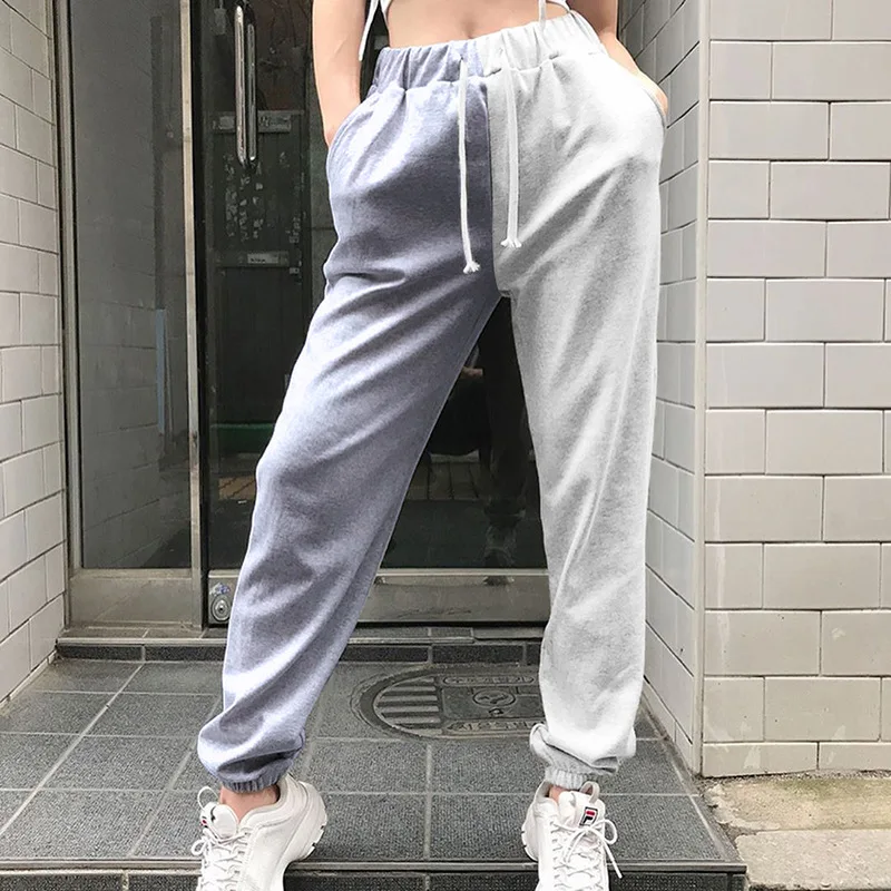 NCLAGEN Color Block Jogger Pants Women Sweat Pants High Waist Streetwear Woman Sweatpants Casual Trousers Harem Capris Sudadera NCLAGEN Color Block Jogger Pants Women Sweat Pants High Waist Streetwear Woman Sweatpants Casual Trousers Harem Capris Sudadera