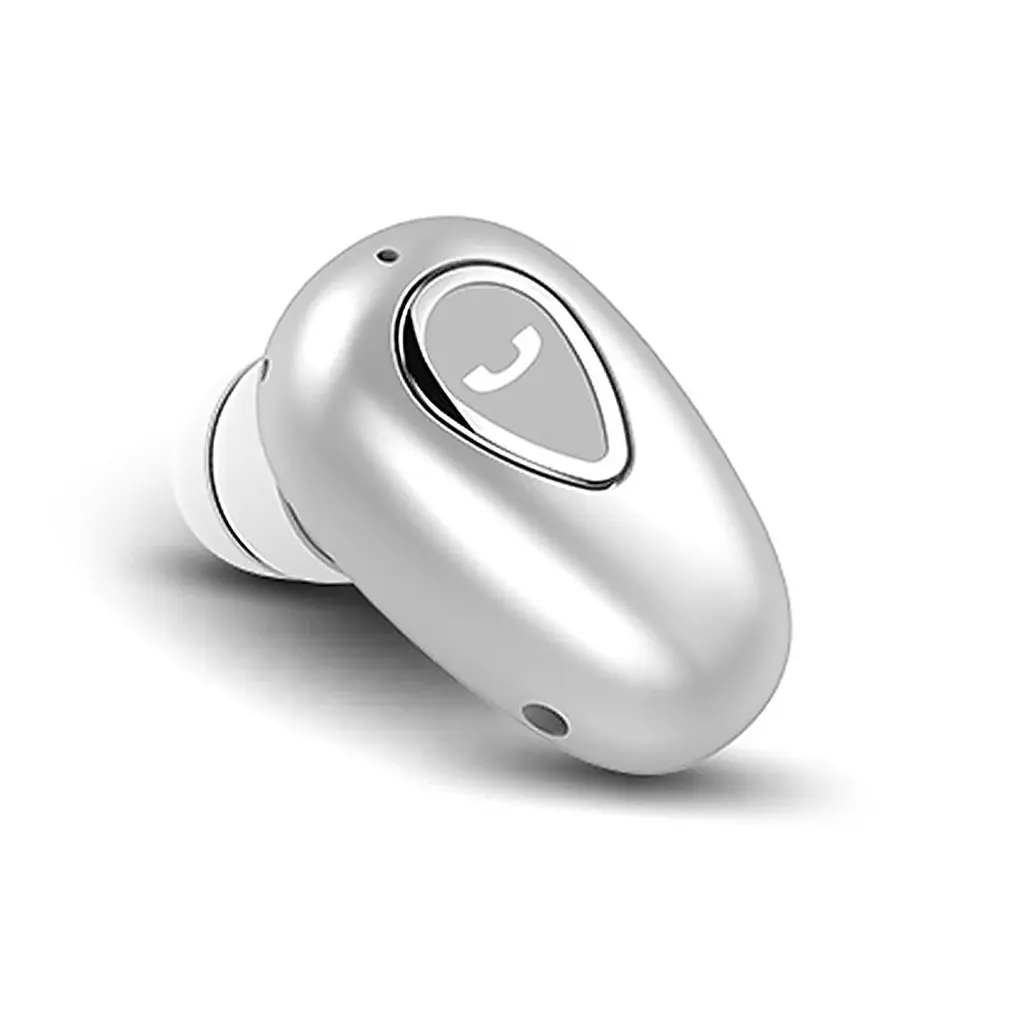Мини Bluetooth наушники беспроводные наушники-вкладыши мини спортивные невидимые стерео эргономичный дизайн для спорта на открытом воздухе автомобиля вождения телефона спорта - Цвет: Silver