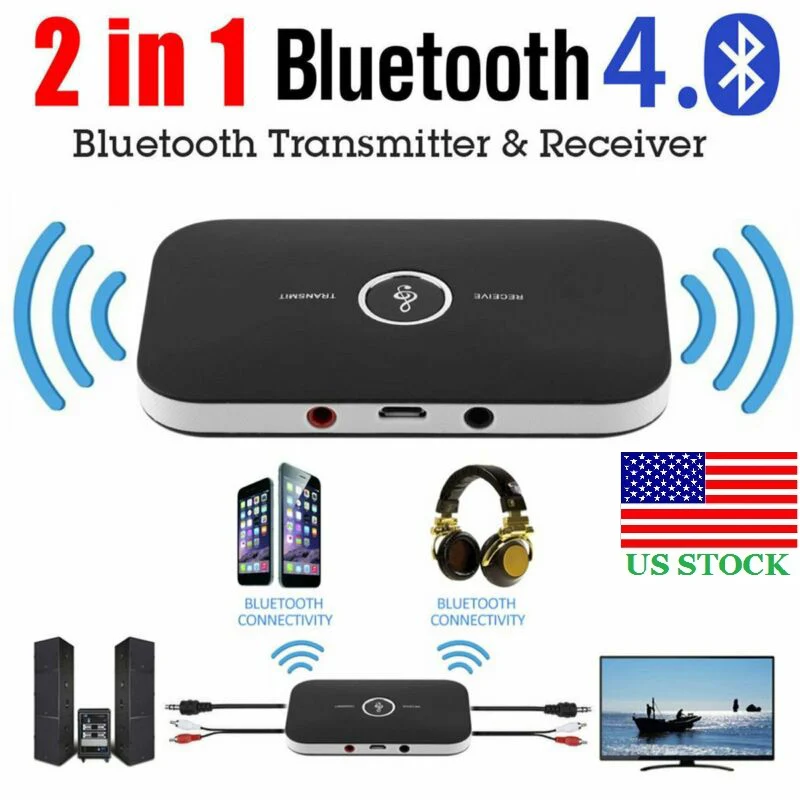 Bluetooth Transmitter Receiver A2DP Wireless Audio Converter Adapter for PC TV Headphone Car 3 5mm AUX Music Receiver Sender