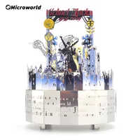 Microworld 3D Metal DIY Puzzle Games Michael Jackson Models Rotating Music Box Kits Jigsaw Toys Christmas Gifts For Teen Adult 2